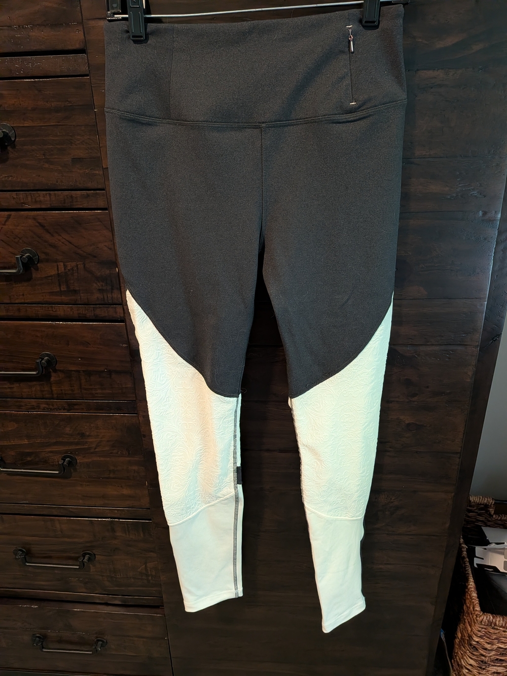 CALIA Black and White Colorblock Leggings